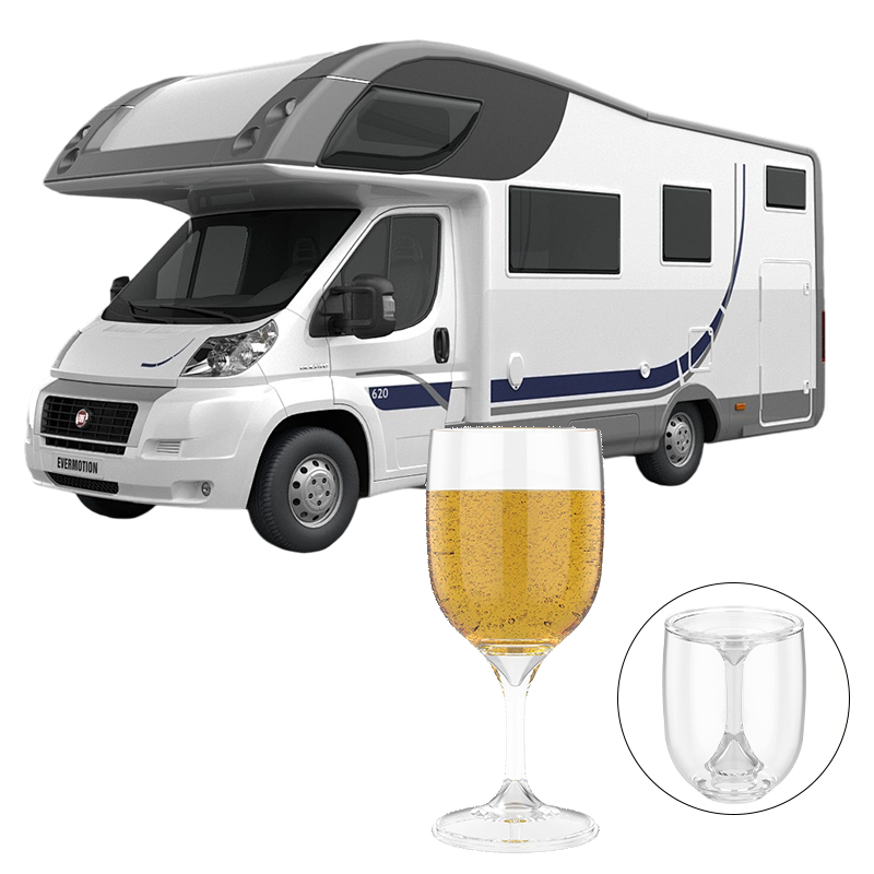 Wine & Beer Guayaquil - للطي كأس للنبيذ شفافة الغذاء الصف